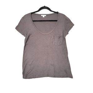 STANDARD JAMES PERSE Gray Short Sleeve Pocket Tee Tshirt SIZE 1 US SMALL